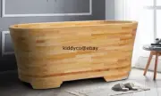Japanese Cedar Wood Bath Tub, Freestanding Bath Tub, Modern Look