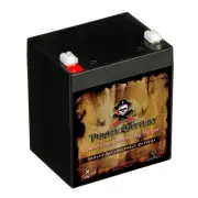 12V 5AH Sealed Lead Acid Battery for Alarm System, Home Security replaces UB1250
