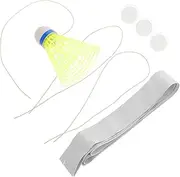 JOINPAYA Badminton Rebound Trainer Kit Adjustable Portable Self Practice Tool with Elastic Cords for Effortless Rebound Suitable for Indoor Outdoor Training for All Skill Levels