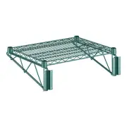 Regency 18" Wide Green Epoxy Wire Wall Mount Shelf WS-460EG1824WSK