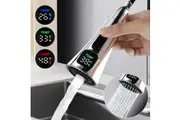 ACA Kitchen Faucet head Replacement Pull out Spray head w/Digital Temperature Display Chrome Universal