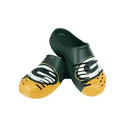 FOCO NFL Men's Green Bay Packers 2023 Colorblock Big Logo Clogs