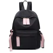 Casual Nylon School Backpack Handbag Double Shoulder Bag