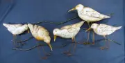 Sandpipers Metal Shorebird hand crafted Wall Art Decor