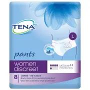 TENA Women Discreet Pants Medium Protection for Bladder Weakness 8s