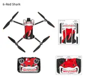 Sunnylife Skin Sticker for DJI Mini 3 Pro (RC-N1 RC Version)(Red Shark)