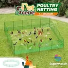 Chicken Fence Hen Poultry Coop Farm Runs Safe Mesh Cage Net Habitat House Pen