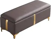 Ottoman Bench Shoe Bench Solid Wood Nordic Bench Sofa Bench Bed End Stool Makeup Bench Long Chair Soft Sofa Bedroom Bed End Stool Foot Rest Stool/Seat(Dark Gray,60x45x42cm)