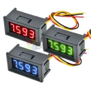 0.36"LED Display 3Wire 0-100V DC Voltmeter Voltage Meter Panel Red/Blue/Green