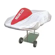 Sparco Kart Cover Silver/Red