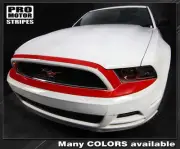 Ford Mustang 2013-2014 Front Bumper Top Overlay Highlight Stripe (Choose Color)