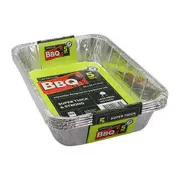30 x Aluminium Deep Baking Foil Tray 36X29X7.5CM Catering Container Oven BBQ Takeaway