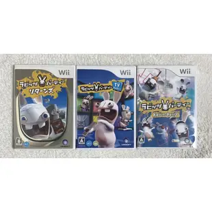 《優質良品》任天堂 Wii 正版 遊戲 純日版 日文版 瘋狂兔子 雷曼兔 雷射超人 派對遊戲
