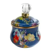 MACKENZIE CHILDS Flower Market Lidded Sugar Bowl