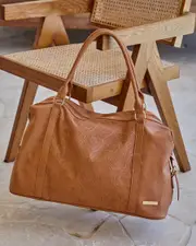[Mooloola] Mooloola Abby Travel Bag in Dark Tan One Size Dark Tan