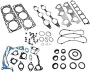 Car Engine Full Gasket Set Overhaul Gasket Kit Compatible for Mitsubishi Pajero Shogun Montero 3.5 L V6 GDI 6G74 2000-2007