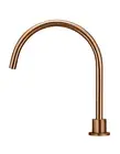 Meir Kitchen Laundry Gooseneck Tap Rnd High Rise Swivel Hob Spout Bronze MS08-PV