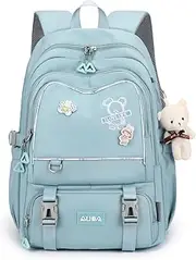 [Amythe] Backpack for Girls School Bag Primary School Bag Elegant and Lightweight for Teens for 9-16 Years, Large Capacity School Bag Suitable for Trolley
