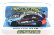 Scalextric "BMW First" BMW 330i M-Sport DPR W/ Lights 1/32 Scale Slot Car C4225