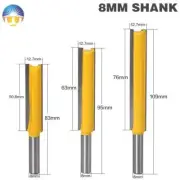8mm" Shank Long Cleaning Bottom Router Bit Cutter CNC Woodworking Clean Bits