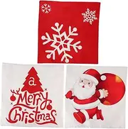 ETHZZLE Classic Christmas Pillowcase 3pcs Pillow Protectors Throw Pillow Covers