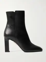[Aquazzura] Aquazzura - Sellier 85 Leather Ankle Boots - Black - IT39 IT 39 Black
