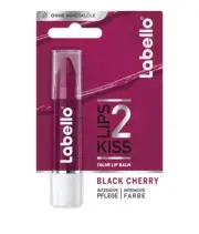 Labello Lips2Kiss BLACK CHERRY lip balm/ chapstick Made in Germany FREE US SHIP