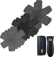 All-Clad Pot Protectors & Silicone Grip Set: + Protectors, Black/Gray