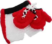 Beavorty 1 Set Newborn Photography Props Outfit Crochet Boxing Costume for Boys and Soft Comfortable for Photoshoots Versatile and Charming present for Parents