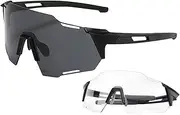 Clear Motorcycle Glasses | Dimming Frameless Snow Goggles | Men's Eyewear for Outdoor Snowmobile Hunting Winter Sports Snowboarding