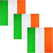 [Basic Sense] Irish Flag Bandana - Multifunctional Cotton Biker Headwear - 3 Piece Set with Ireland Flag Design, Multicoloured, One Size