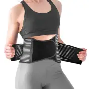 Back Brace for Men and Women, Adjustable Large/X-Large(Pack of 1), Black