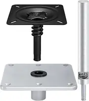 Marine Chair – Boat Seat Pedestal, Swivel Mount Base | Pin Post Support, Fishing Boat Seat Kit, Pedestal Combo for Bass Pontoon, Booat Chair with Swivel Function