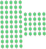 [LALAFINA] 75 Pcs Accessories Choker Necklaces for Women Green Purses Heart Choker Necklace Party Shamrock Pendant Gold Mini Four Leaf Loose Bead Kid Plastic Charm Thing Man