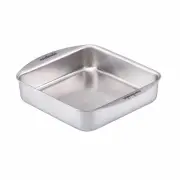 Essteele Clad Ovenware Stainless Steel Square Roasting Pan 20.5cm x 20.5cm x 5cm - Best, Luxury Cookware - Made in Italy