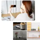 J Digital Alarm Clock Desk Alarm Clock LED Mirror Alarm Clocks Temperature Disp