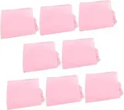 YARNOW 8pcs Beauty Dress Bathroom Mat Bathmat Absorbent Bath Mat Bathroom Accessories Soap Dispenser Bottle Cleaner Bathrobe for Women Spa Wrap for Women Non-Woven Fabric Pink