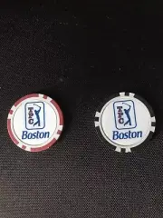 2 TPC Boston - Poker Chip Golf Ball Markers