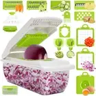 Vegetable Chopper, Multi-Function 18 in 1 Food Chopper Vegetable Slicer Cutter V