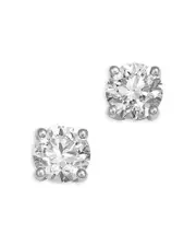 Bloomingdale's Fine Collection Diamond Certified Solitaire Studs in 14K White Gold, 1.5 ct. t. w.