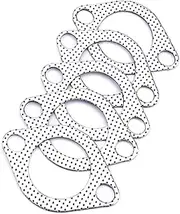 Aluminum 2.25 Inch 56mm Car Engine Exhaust Gasket Downpipe Flange with Two Holes Universal Exhaust Pipe Gasket 5pcs/Lot