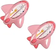 VANZACK 2Pcs Bathing Water Thermometer Adorable Shape Sensor for Accurate Measurement for Bath Pool More Pink