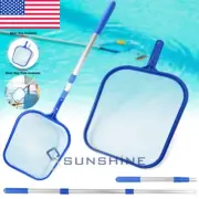 Swimming Pool Leaf Rake Skimmer Net - Manual Sundries Cleaning Scoop Mesh Bag