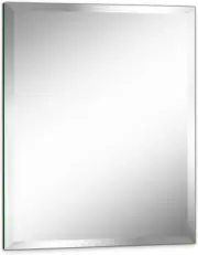 16"X20" Frameless Rectangle Wall Mirror with 1 Inch Beveled Edge for Bathroom Va