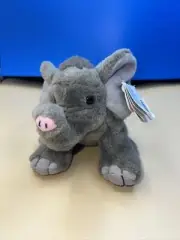 2018 Wild Republic 9" Elephant Gray Plush Stuffed Animal Toy