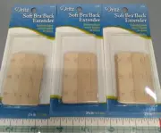 Dritz Soft Bra Back Extender Beige 3 Hooks 2 1/4" Lot of 3