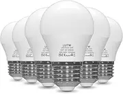 LUTW E27 LED Light Bulb, Small Edison Screw in Light Bulbs 5W (40W Equivalent) Cool White 6500k,G45 Golf Ball Energy Saving Bulbs for House Lighting, 480 Lumen Non-Dimmable, 6 Pack