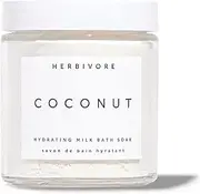 HERBIVORE Coconut Milk Bath Soak – Skin Hydrating & Softening, Soothing Light Coconut Scent, Vegan, 8 oz