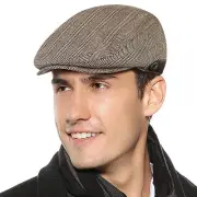 Mens Newsboy Hat Flat Cap Gatsby Newsboy Lvy Irish Hats Driving A Coffee