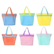 Mesh Beach Bag Travel Toiletry Bag Beach Toy Bag Large Capacity Sand Toy Bag